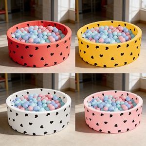 <span class=keywords><strong>Piscine</strong></span> <span class=keywords><strong>à</strong></span> balles ronde pour la <span class=keywords><strong>crèche</strong></span>, petit espace avec équipement de jeu souple et conception d'aire de jeu apaisante - Product Image 3