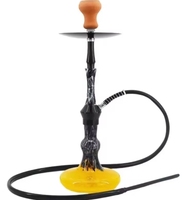 Accessoires Shesha Chicha 22 pouces en aluminium Fourniture personnalisée Base en verre coloré pour les magasins de fumeurs