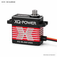 Moteurs Servo à Vendre XQ-POWER XQ-BLS8120H 20KG 12V Brushless Étanche Boîtier Aluminium Engrenage Métallique pour UAV VTOL Vente en Gros