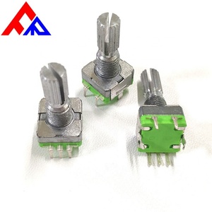 Encodeur incrémental de haute qualité EC11 à 3 broches et 5 broches, à arbre métallique cannelé/arbre plat, DC5V -30~+80, diamètre 6mm - Product Image 5