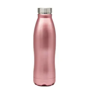 Thermo umwelt freundliche 500ml benutzer definierte Farbe doppelwandige Edelstahl Cola-förmige vakuum isolierte Sport wasser flasche kühle Flasche