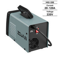 Soudeuse MIG sans gaz ZOJAN 220V Affichage numérique double Bricolage à domicile Machine à souder 3 en 1 Nouveau