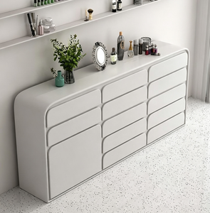 Meuble de rangement moderne en bois blanc avec tiroirs pour salon, chambre, bureau à domicile - Product Image 1
