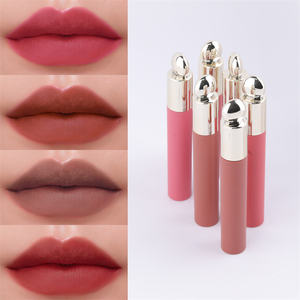 Brillant à lèvres mat longue durée sans cruauté, transparent, avec logo personnalisé, marque privée scintillante avec couvercle doré, nouveautés - Product Image 2