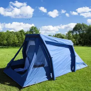로얄 블루 2 인용 캠핑 텐트 야외 방수 풍선 캠프 텐트