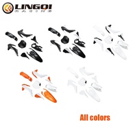 LING QI Moto Dirt Bike PP Carénage Kits complets et capot de protection d'aile pour KT250 KT 250