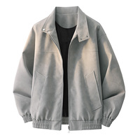 Blouson Bomber Homme Nouvelle Collection Tendance Streetwear Tie-Dye Dégradé Col Rabattu Ample en Polyester Motif Cœur