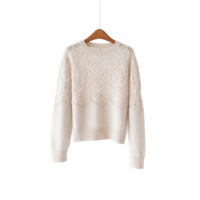Ensemble deux pièces pour femmes L~P 2025A/W, nouveau costume en cachemire et laine, élégant, crochet tridimensionnel, tricot ajouré, jupe et pull