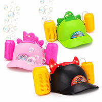Máquina de Burbujas Eléctrica con Temática de Unicornio/Dinosaurio/Demonio para Niños WANNA BUBBLES, con Luces LED, Soplador de Burbujas, Juguete de Burbujas para Exteriores de Verano