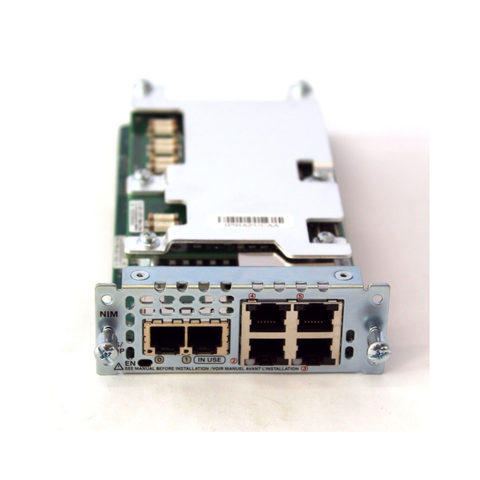 Gigabit ethernet network interface module cards NIM-2FXS/4FXOP
