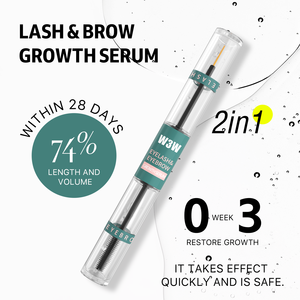 Sérum de croissance des <span class=keywords><strong>cils</strong></span> et des sourcils double tête 2-en-1 à marque privée, <span class=keywords><strong>gel</strong></span> allongeant et épaississant longue durée pour maquillage des yeux - Product Image 5