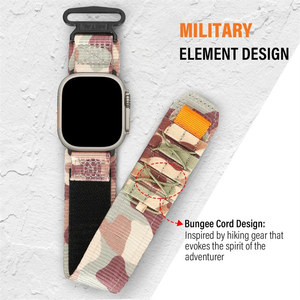 Correa Deportiva de Nailon Transpirable de Liberación Rápida para Actividades al Aire Libre, Accesorio para Reloj, Compatible con <span class=keywords><strong>Apple</strong></span> <span class=keywords><strong>Watch</strong></span> - Product Image 2