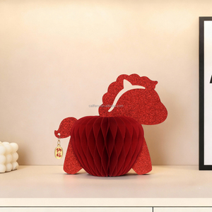 Horse <strong>Unicorn</strong> Scorpius Paper Decoration <strong>Party</strong> <strong>Supplies</strong> Horse Ornaments Paper Balls with Magnet for Home Decor - Product Image 4