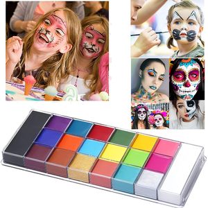 Mặt Cơ Thể Sơn Dầu Palette Đèn Flash Chuyên Nghiệp Không Độc Hại An Toàn Hình Xăm Halloween FX Đảng Nghệ Sĩ Ưa Thích Trang Điểm Sơn Kit - Product Image 5