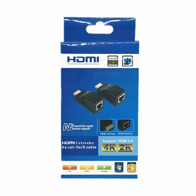4K2K 1080P 30M HDMI Transmitter Adapter HDMI  Network Extender  RJ45 CAT5E CAT6