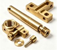 Composants mécaniques en laiton usinés sur mesure par CNC : Arbre, écrou, support et rondelle de précision pour machines industrielles