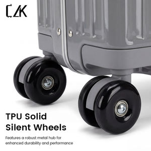 Premium glanzende PC-koffer met microvezel lederen handvat, intrekbaar bagagehaaksysteem, TSA-slot, duurzame reiskoffer - Product Image 3