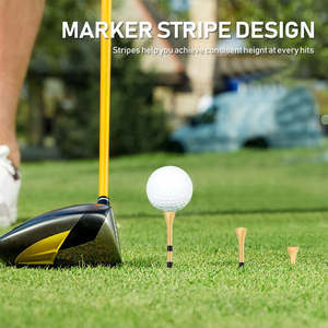 Tees de golf en bois de bambou, logo personnalisé, 2 tailles, tee de golf uni - Product Image 6