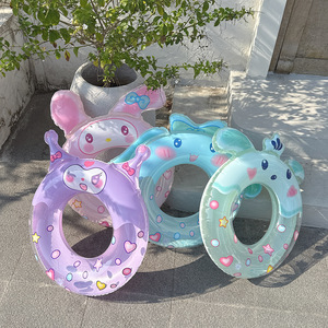 Cute Thickened Children's Swimming <b>Ring</b> 3D Cartoon Inflatable PVC Underarm <b>Ring</b> For Pool Water Park Kids - Product Image 2