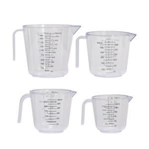 Ensemble de tasses à <span class=keywords><strong>mesurer</strong></span> en plastique graduées doubles numériques de 150 ml/300 ml/600 ml avec poignée - Product Image 1