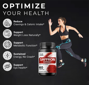 Compléments de safran en marque privée, extrait pur de safran, humeur |   Focus |   Vision |   Soutien énergétique pour les femmes et les hommes Capsules de safran - Product Image 4