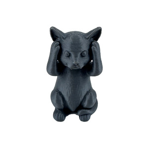 Statuette in Plastica dei Tre Gatti Saggi, Decorazione da Scrivania in Resina, Stile Moderno per Soggiorno - Product Image 4