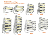 Projecteur LED industriel de haute qualité 100W à angle de faisceau asymétrique, IP67, garantie 7 ans pour