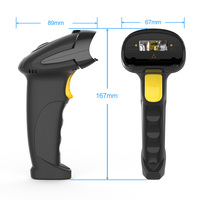 Xincode 1D Lector de código de barras inalámbrico de mano 2,4G Lector de código de barras USB 1D Escáner de código de barras COMS Pistola de escaneo para código de barras de papel