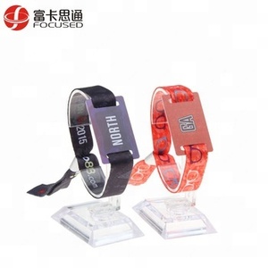 RFID smart NFC tag with QR code woven bracelet for acces Control input - Product Image 6