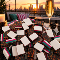 Tuiles de Mahjong en Acrylique de Luxe Modernes en Gros, Motif Animal, Face Inversée Colorée, Superposées, Résistantes à l'Eau, Écologiques, pour le Divertissement