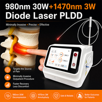 Endolaser PLDD 980nm 1470nm pour la décompression discale laser percutanée, EVLT, varices, hémorroïdes, gynécologie