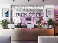 Aménagement de magasin de maquillage de luxe, présentoirs de beauté sur mesure, table îlot et aménagement intérieur de boutique