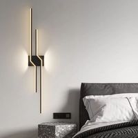 Luz de pared lineal LED para dormitorio, moderna, minimalista, para sala de estar, sofá, lámpara de pared de fondo, luz principal para cabecera