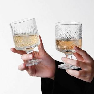 Short Foot Sun Flower Design Durable Glass Drinkware for Coffee Cold Brew Ice Latte Household Water Juice - Product Image 3