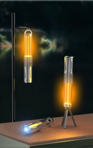 Yumuşak COB taktik LED el feneri şarj edilebilir 5 modu zumlanabilir kamp güç banka Tripod için su geçirmez ayarlanabilir parlaklık - Product Image 2