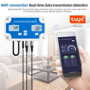 WiFi Water Quality Analyzer Temp <b>PH</b> ORP/Salt/EC/TDS Meter <b>Tester</b> Smart Remote Online Monitor Swimming Pool - Product Image 3