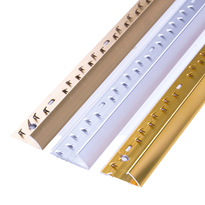 Chất lượng cao nhôm tròn cạnh Thảm TRIM mạnh mẽ sàn bảo vệ gạch quá trình chuyển đổi hồ sơ cho khách sạn hiện đại xây dựng - Product Image 1