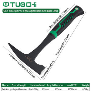 Grande martello professionale di esplorazione geologica a punta piatta di alta qualità - Product Image 5
