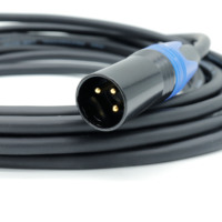 Câble de commande de Signal d'éclairage XLR fil 3 broches Dmx512 fil de Signal de scène 1m 2m 3m 8m câble de Microphone DMX