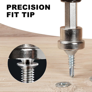 Punta de Destornillador Magnética PH2 de 25 mm de Longitud, Mango de Acero de Grado Industrial con Autolimitación para Paneles de Yeso y Pladur - Product Image 3