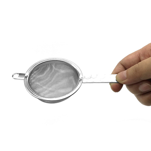 WELAND WELAND Double Layer 60 Mesh Matcha Sifter Stainless Steel Fine Mesh <strong>Tea</strong> <strong>Sieve</strong> with Retro Hammer Texture Design Handle - Product Image 4