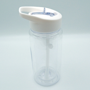 Bicchiere In Pronta Consegna da 10oz in Acrilico Pre-Forato a Doppia Parete per Bambini con Foro e Tappo, Tazza a Sfera di Neve in Plastica - Product Image 4