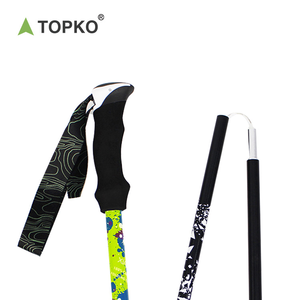 Bastón <span class=keywords><strong>de</strong></span> senderismo <span class=keywords><strong>de</strong></span> fibra <span class=keywords><strong>de</strong></span> carbono plegable ultraligero con logotipo personalizado <span class=keywords><strong>de</strong></span> gran oferta TOPKO para senderismo - Product Image 3