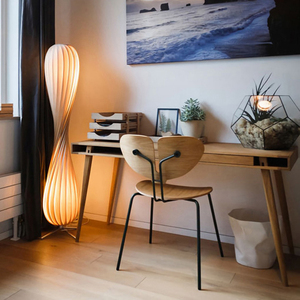 Nhà Thiết Kế Sáng Tạo Bắc Âu Góc Contemporary Arc Wabi Tối Giản Khách Sạn Phòng Khách Tầng Ánh Sáng Đứng LED Hiện Đại Đèn Sàn - Product Image 6