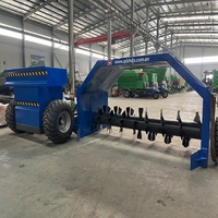 HINDA HINDA-300B Machine de compostage de déchets organiques/Machine à fabriquer du compost/Composteur de fumier de poulet Capacité 800-1000m Longue durée