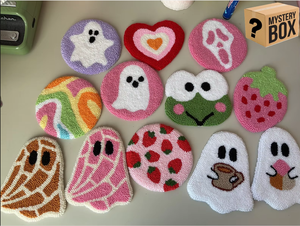 Ornements faits à la main DIY boîtes mystère idées cadeaux boîte aveugle broderie à la main poinçon aiguille tasse tapis sous-verre pour articles cadeaux - Product Image 4