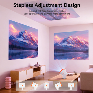 Junuo Bán Buôn Turn1 HD Home Theatre Thông Minh Chiếu Android 13 Beamer Hiển Thị Wifi BT Điện Thoại Di Động Ngoài Trời <span class=keywords><strong>Mini</strong></span> Chiếu - Product Image 4