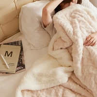 Couvertures chaudes d'hiver en fourrure de peluche bon marché pour les lits, couverture de lit confortable/