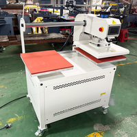 P Updated Automatic Grade 40*50cm/40*60cm Up-Slide Pneumatic Double Station Heat Press Machine for T-shirt Cap Label Print