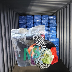 Trapos de limpieza 100% de algodón reciclado, trapos de limpieza de camisetas de algodón de alta calidad. - Product Image 1